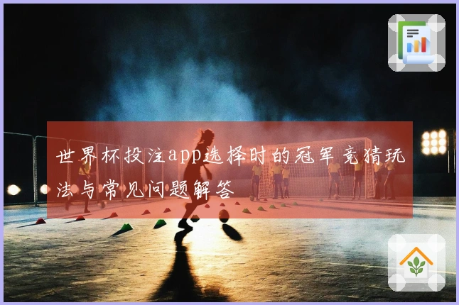 世界杯投注app选择时的冠军竞猜玩法与常见问题解答